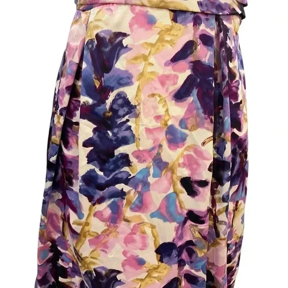 Vintage City Triangles spaghetti strap mini dress abstract floral 7/8 90’s - Picture 3 of 14